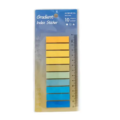 Morandi PET-Haftregister, transparente Haftnotizen in Farbe - 6