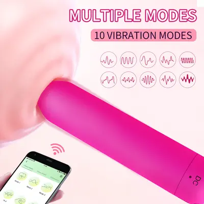 Stokta Kadınlar için Twilight APP model şarj edilebilir mini vibratör, orgazm mastürbasyon AV stick anal plug bullet.