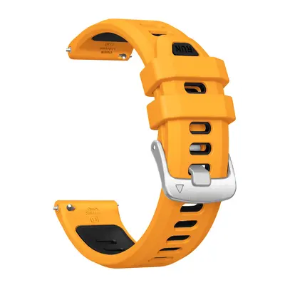 Garmin Forerunner 265S, Venu 2S/3S için 18mm silikon kordon, üçgen gümüş toka - 8