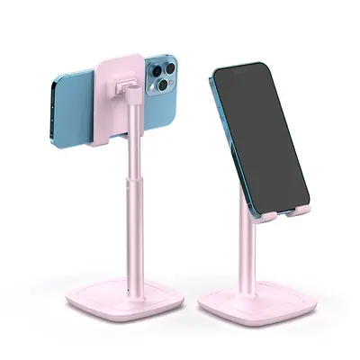 Einstellbarer Desktop-Ständer aus Aluminium-Legierung für Mobiltelefone und Tablets, tragbar, für Videolivestreaming und Tablet-Übertragungen - 8