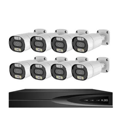 Acarte 5mp Yapay Zeka Tam Renkli PoE CCTV Kamera Kiti Güvenlik Kamera Seti