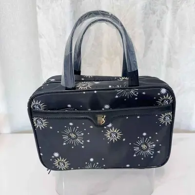 Women's small tote handbag with zipper, lightweight makeup bag for travel - 8