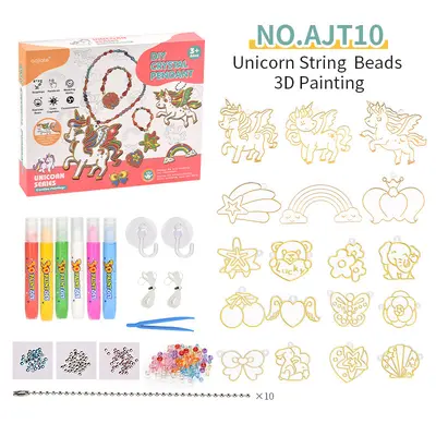 儿童DIY免烤胶画涂色填色挂件学校学生机构益智手工制作涂鸦玩具 - 13