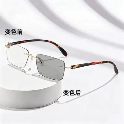Photochromic Reading Glasses, Frameless, Blue Light Filter, Ultra-Light - 9