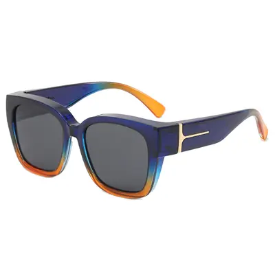 Polarisierte Myopie-Sonnenbrille mit breitem Rahmen für Herren, personalisierte Mode-Sonnenbrille, Anti-UV, Outdoor-Fahrt, Grenzüberschreitender neuer Stil - 13