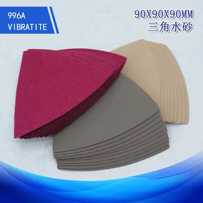 996A Triangular Wet Sanding Paper 90x90x90 mm, Flocked Back