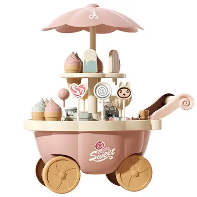 Ice Cream Cart Pretend Play Set for Girls, Ages 3 to 6 - 6