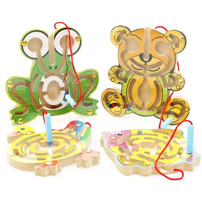厂家直销 木丸子磁性运笔迷宫系列  儿童早教益智玩具智力游戏