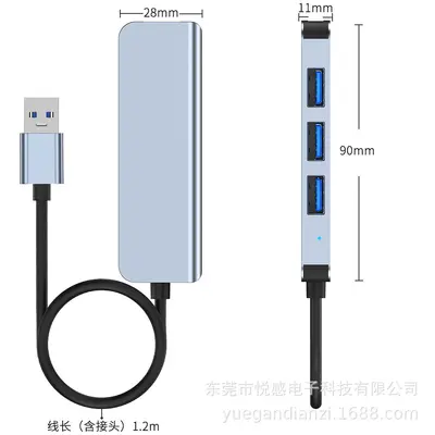USB 3.0 çoklayıcı hub, Type-C dizüstü bilgisayar uyumlu