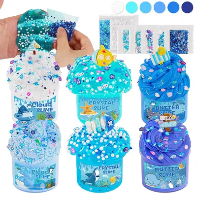 Slime Kit Set, Crystal Mud, DIY Stress Relief Toy - 9