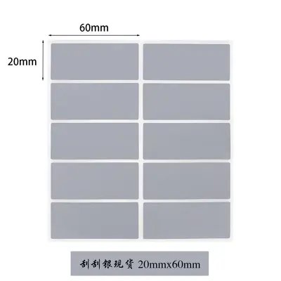 Manipulationssichere Rubbeletiketten, Silberbeschichtung, versteckter Text, individualisie - 7
