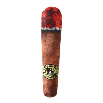 Cigar-Shaped Squeaky Dog Toy, Bite-Resistant - 7