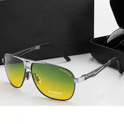 Day and Night Photochromic Polarized Sunglasses for Men, Driving and Fishing - 5