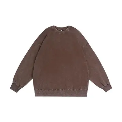 360G Terry Loop Washed Distressed Oversize Hoodie for Men - 10