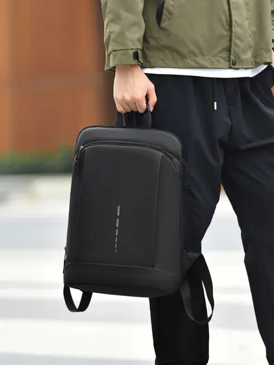Large Capacity Lightweight Business Laptop Backpack, Logo Printing Available - 3