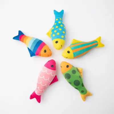 Cartoon Fish Catnip Cat Toy with Cat Grass Bite-Resistant - 6