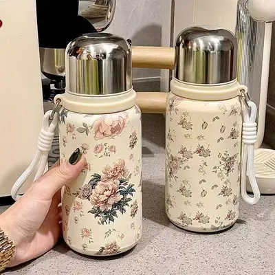 316 Paslanmaz Çelik Termos Bardak, 500 ml Büyük Kapasiteli Taşınabilir - 2