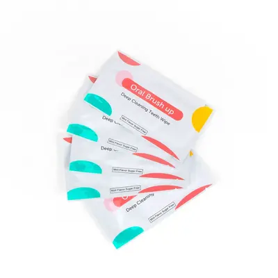 Disposable Finger Dental Cleaning Wipes with Braces Cleaning Tablets