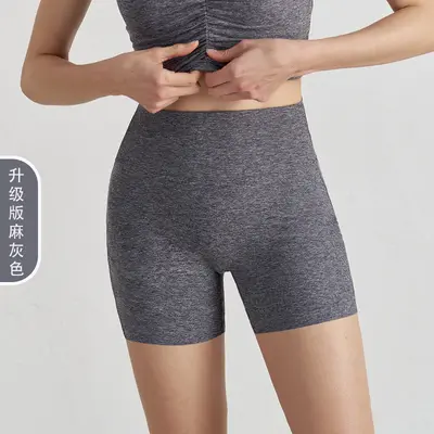 Kadınlar için yeni stil çift taraflı yoga şortu, yüksek belli, şeftali kaldırma, fitness şortu. - 8