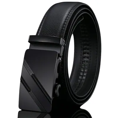 Men's Genuine Leather Automatic Buckle Luxury Belt Wholesale Simple Versatile Denim Belt Manufacturer - 8