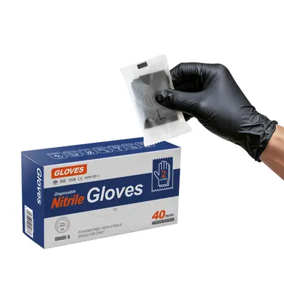 Disposable Nitrile Food-Service Gloves, 2 Pieces Individually Packed, Picnic - 8