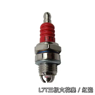 L7T three-pole spark plug two-stroke lawn mower hedge trimmer brush cutter 52 chainsaw spark plug three-claw ignition