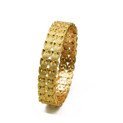 Vergoldetes Armband, Dubai Brautstil, leichter Luxus - 9