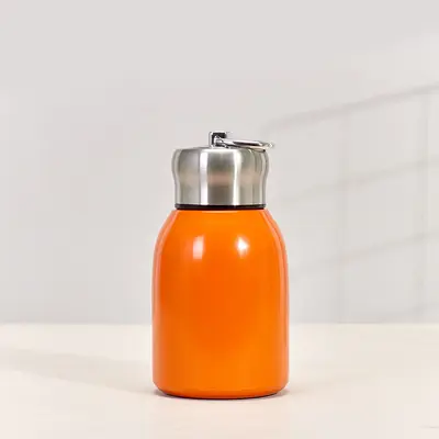 Mini Thermos Cup with Pull Ring, Pocket Size, Simple and Stylish Design - 4