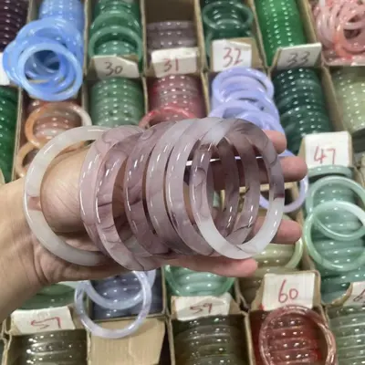 Fabrika doğrudan satış 10m emperyal yeşim bileklik 60 halka yeni Çin tarzı yeşim bileklik antik tarz Hanfu aksesuarı el takısı canlı tedarik - 2