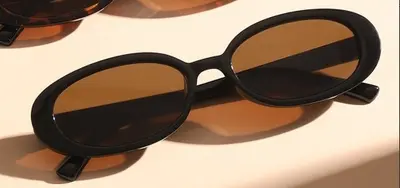 3-Pack Oval Frame Sunglasses for Women, Retro Style - 13