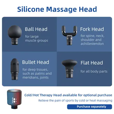 Mini-Aluminium-Faszienmassagepistole mit Wärme- und Kältetherapie