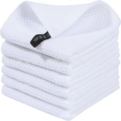 Amazon's Best-Selling Pure Cotton Honeycomb Kitchen Square Towel Set, Easy-to-Clean Looped Waffle Square Towel Wholesale - 7