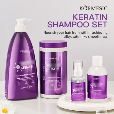 KORMESIC sınır ötesi tam İngilizce keratin büyük kapasiteli şampuan saç maskesi dış ticaret üreticisi toptancı