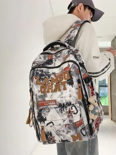 Lightweight School Backpack, Large Capacity, for High School Students - 2