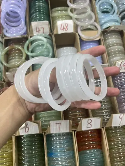 Fabrika doğrudan satış 10m emperyal yeşim bileklik 60 halka yeni Çin tarzı yeşim bileklik antik tarz Hanfu aksesuarı el takısı canlı tedarik - 7