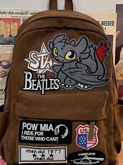 Little Monster Cartoon Casual Daypack - 3