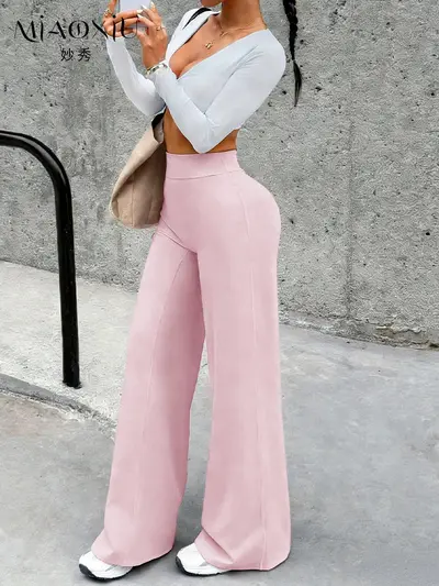 Damen-Yogahose mit hohem Bund, Nude-Effekt, Po-Lifting - 6