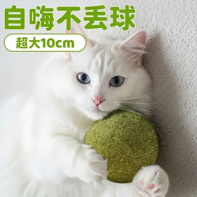 Extra Large Catnip Ball Cat Toy, Self-Play Boredom Relief