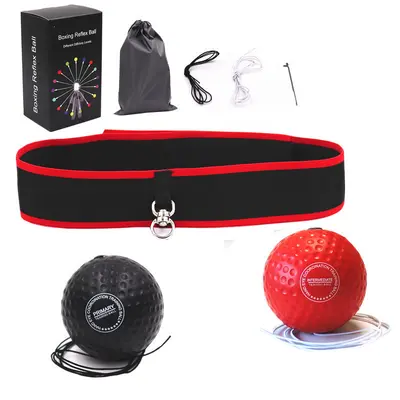 Neuer Nylongürtel, Box-Reaktionsball, am Kopf montierter Sanda-Kampftrainingsgerät, am Kopf montierter Box-Speedball