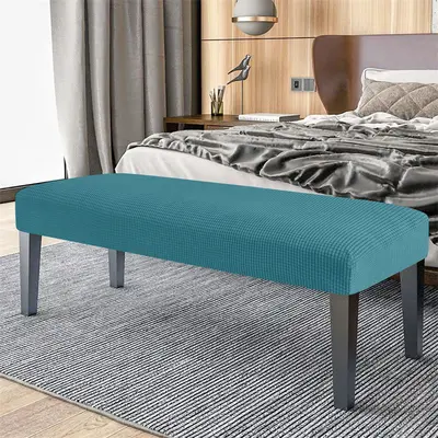 Nordic Corduroy Elastic Bench Cover Footstool Dust Cover Headboard Bench Cushion Cover Waterproof Oil-resistant INS Style - 13