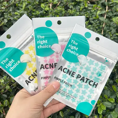 Colorful Star Acne Patches, Makeup-Compatible, Hydrocolloid - 3