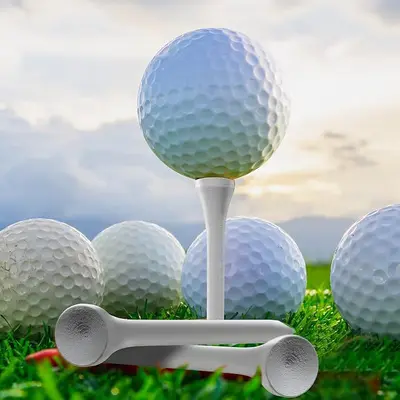 Beyaz ahşap golf tişi, 83/70/54 mm