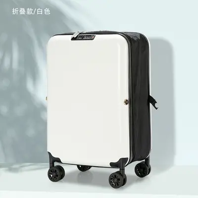 Foldable Lightweight Carry-On Suitcase, Expandable Men's Trolley - 6