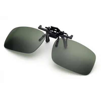 Delson HD PC Lens Clip-On Glasses Frame Sunglasses Clip-On Sunglasses Large Clip-On Night Vision Glasses - 3