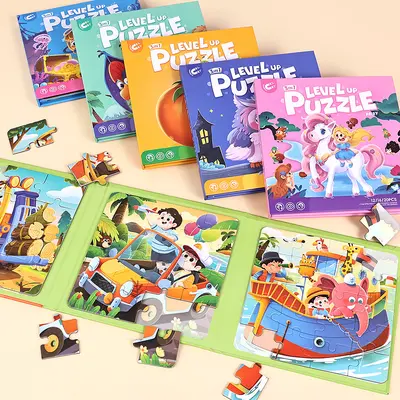 Magnetisches Kinderpuzzle für Kleinkinder 1-3 Jahre, großteilig, Lernspielzeug