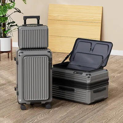 28-Inch Expandable Deep Suitcase, Combination Lock, Silent Spinner Wheels - 11