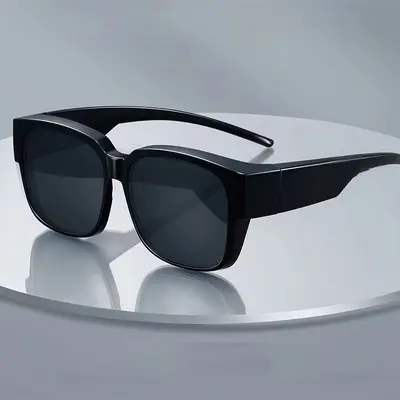 Polarisierter Clip-on-Sonnenaufsatz für Kurzsichtige, UV-Schutz, Unisex