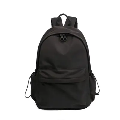 Unisex Large Capacity Laptop Backpack, Solid Color, University Student Bag - 4