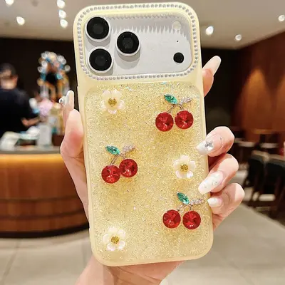 iPhone 18/17 Pro Max case with 3D pearl butterfly design - 8