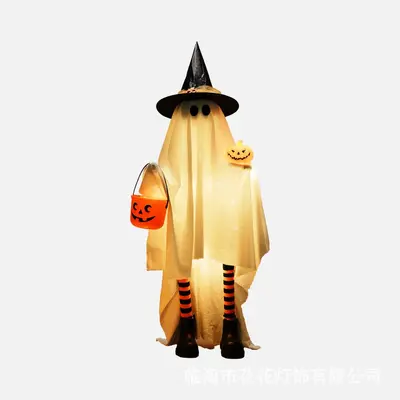 Halloween Glowing Ghost Lamp Ornament for Bar Decoration - 7